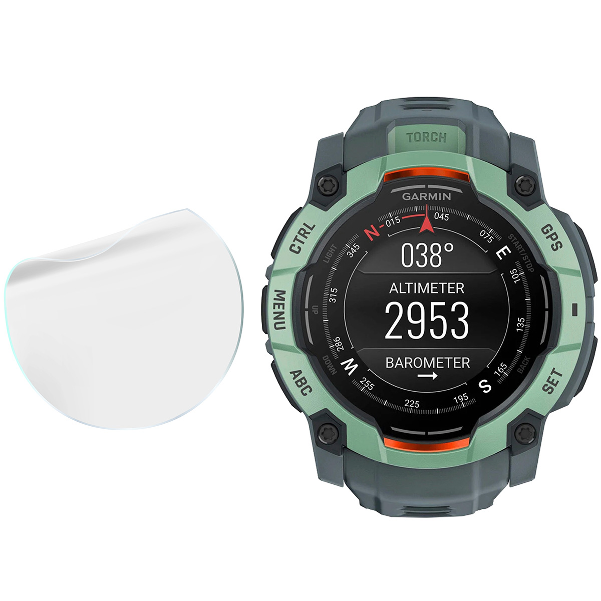 Bizon Watch Film Hydrogel Duo w zestawieniu z Garmin Instinct 3 45 mm